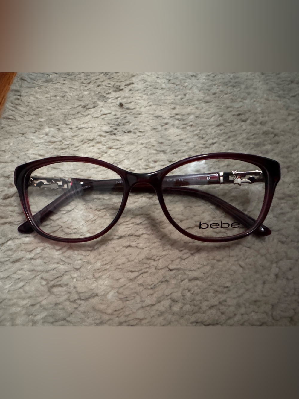 bebe Glossy Burgundy Women’s Eyeglass Frames